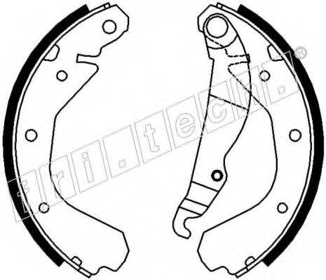 FRI.TECH. 17009 Комплект гальмівних колодок