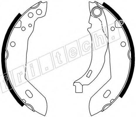FRI.TECH. 17012 Комплект гальмівних колодок