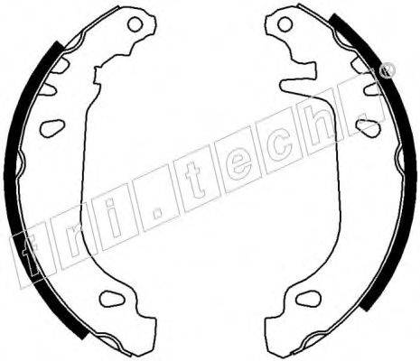 FRI.TECH. 17026 Комплект гальмівних колодок