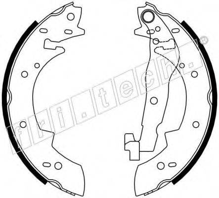 FRI.TECH. 17031 Комплект гальмівних колодок