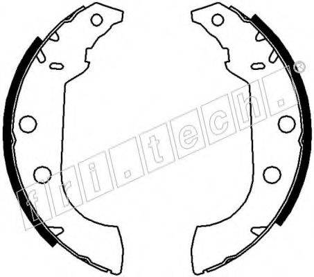 FRI.TECH. 17043 Комплект гальмівних колодок