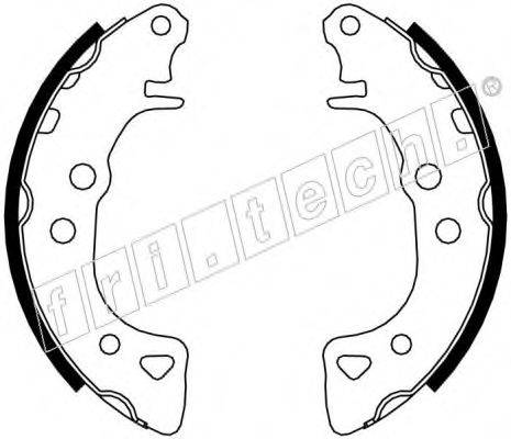 FRI.TECH. 17071 Комплект гальмівних колодок