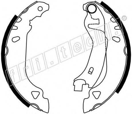 FRI.TECH. 17109 Комплект гальмівних колодок