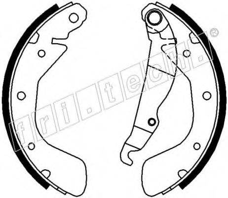 FRI.TECH. 17114 Комплект гальмівних колодок