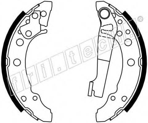 FRI.TECH. 17120 Комплект гальмівних колодок