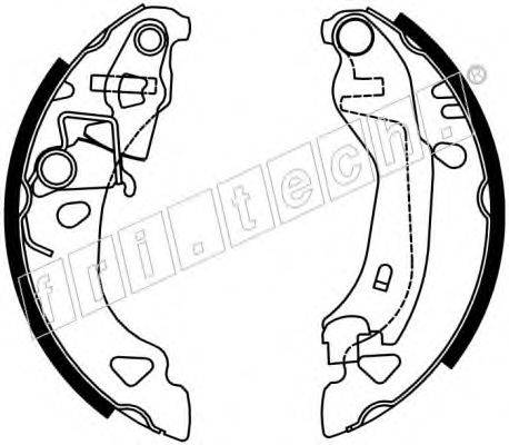 FRI.TECH. 17127 Комплект гальмівних колодок