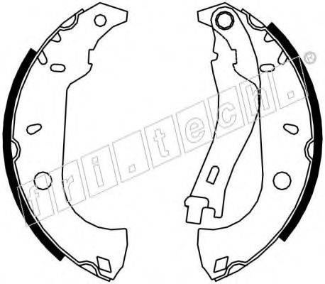 FRI.TECH. 17159 Комплект гальмівних колодок