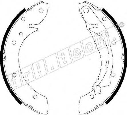 FRI.TECH. 17178 Комплект гальмівних колодок