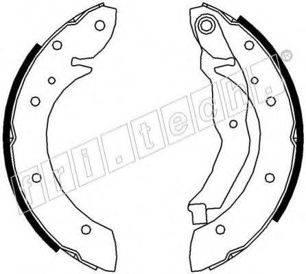 FRI.TECH. 17190 Комплект гальмівних колодок