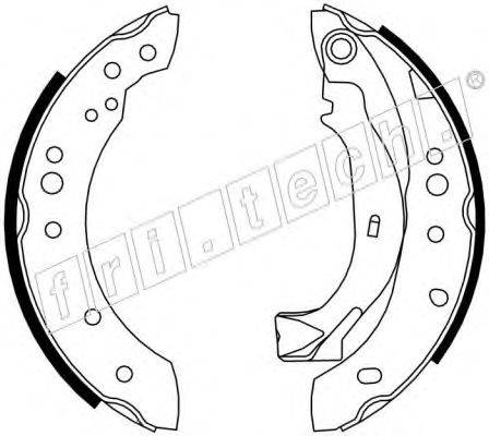 FRI.TECH. 17197 Комплект гальмівних колодок