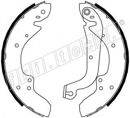 FRI.TECH. 17199 Комплект гальмівних колодок