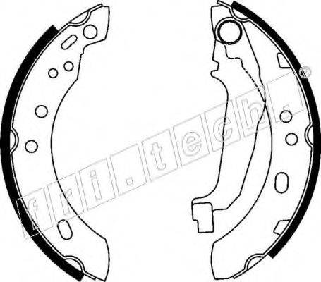 FRI.TECH. 17211 Комплект гальмівних колодок