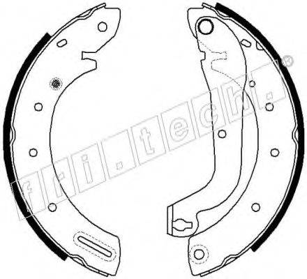 FRI.TECH. 17220 Комплект гальмівних колодок