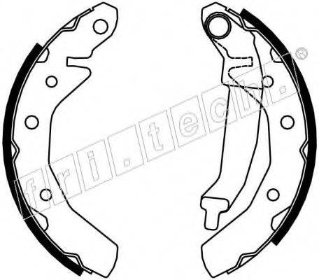 FRI.TECH. 17255 Комплект гальмівних колодок