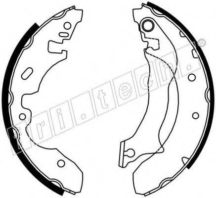 FRI.TECH. 17261 Комплект гальмівних колодок