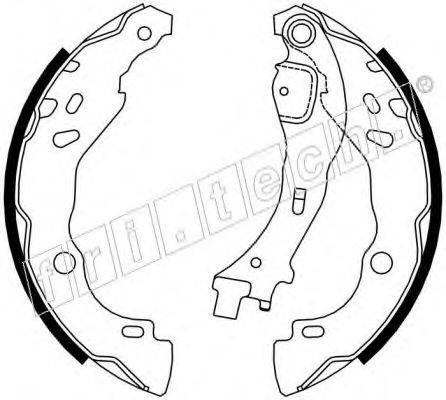 FRI.TECH. 17276 Комплект гальмівних колодок