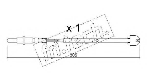 FRI.TECH. SU098 Сигналізатор, знос гальмівних колодок