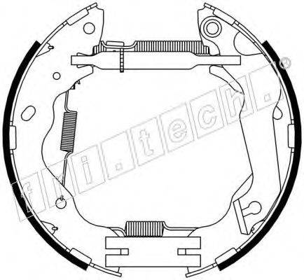 FRI.TECH. 16347 Комплект гальмівних колодок