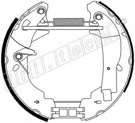 FRI.TECH. 16349 Комплект гальмівних колодок