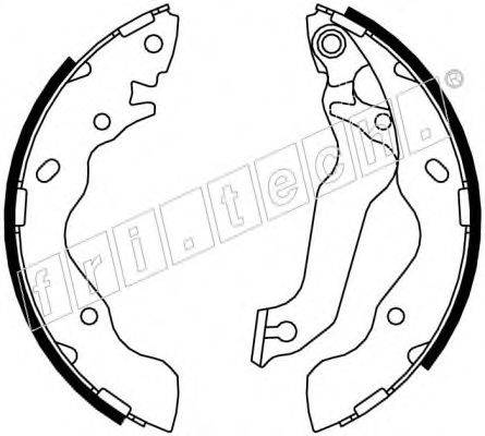FRI.TECH. 17346 Комплект гальмівних колодок