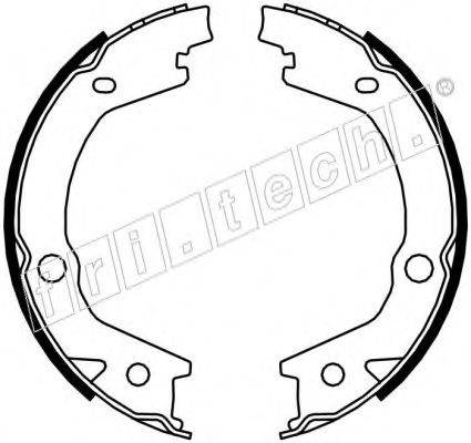 FRI.TECH. 1046220 Комплект гальмівних колодок, стоянкова гальмівна система