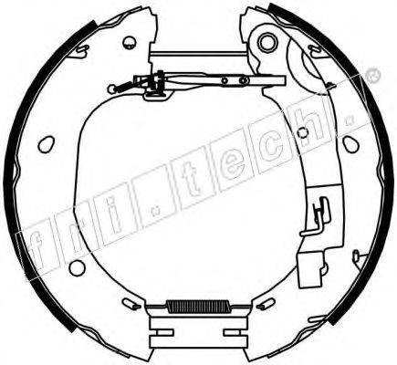 FRI.TECH. 16386 Комплект гальмівних колодок