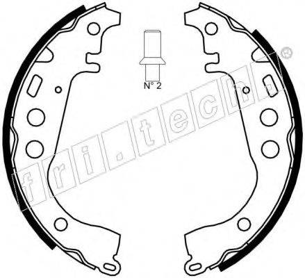 FRI.TECH. 17405 Комплект гальмівних колодок