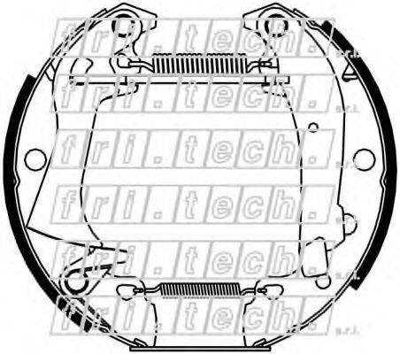 FRI.TECH. 16411 Комплект гальмівних колодок