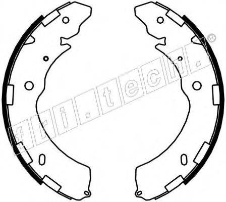 FRI.TECH. 1064181 Комплект гальмівних колодок