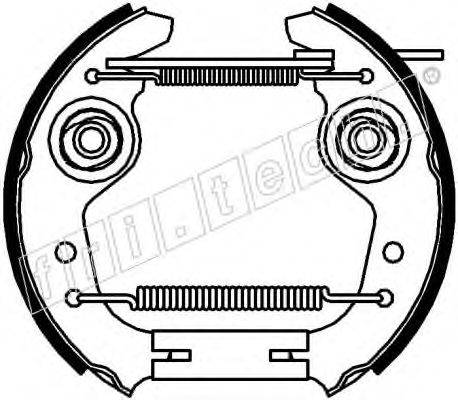 FRI.TECH. 16063 Комплект гальмівних колодок