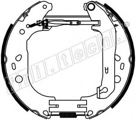 FRI.TECH. 16394 Комплект гальмівних колодок