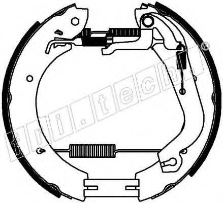 FRI.TECH. 16434 Комплект гальмівних колодок
