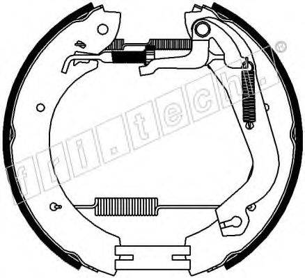 FRI.TECH. 16456 Комплект гальмівних колодок