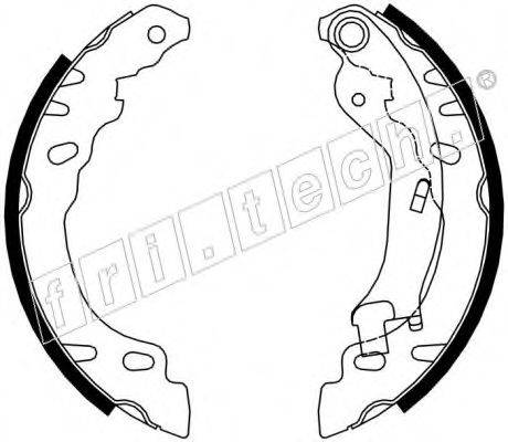 FRI.TECH. 17431 Комплект гальмівних колодок