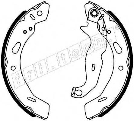 FRI.TECH. 17442 Комплект гальмівних колодок