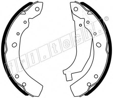 FRI.TECH. 1023009 Комплект гальмівних колодок