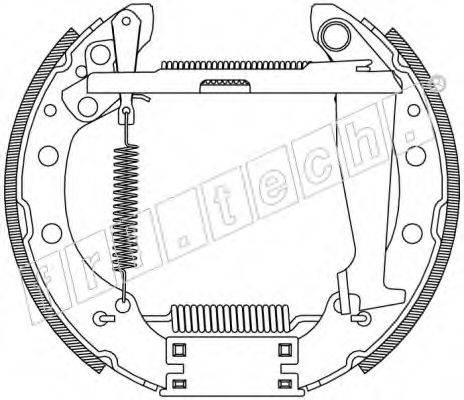 FRI.TECH. 16474 Комплект гальмівних колодок