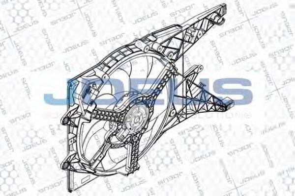 JDEUS EV877700 Вентилятор, охолодження двигуна