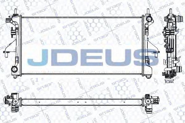 JDEUS RA0070240 Радіатор, охолодження двигуна