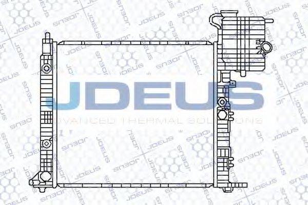 JDEUS 017B16 Радіатор, охолодження двигуна