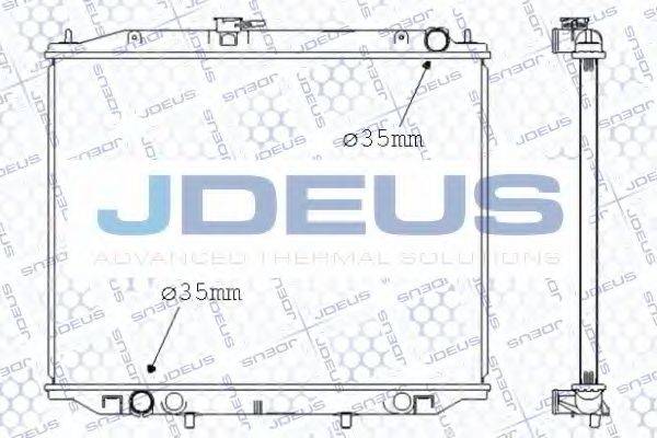 JDEUS 019M52 Радіатор, охолодження двигуна