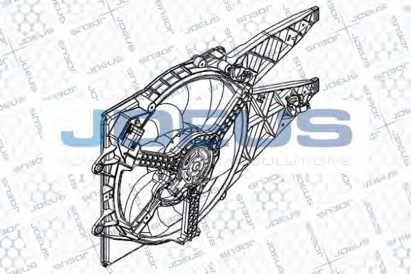 JDEUS EV876700 Вентилятор, охолодження двигуна