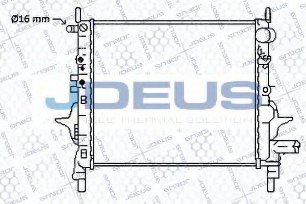 JDEUS 023M68 Радіатор, охолодження двигуна