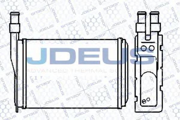 JDEUS 223V08 Теплообмінник, опалення салону