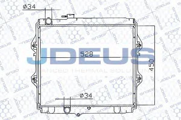 JDEUS 028M28 Радіатор, охолодження двигуна