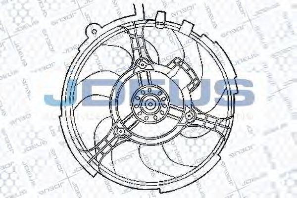 JDEUS EV837300 Вентилятор, охолодження двигуна