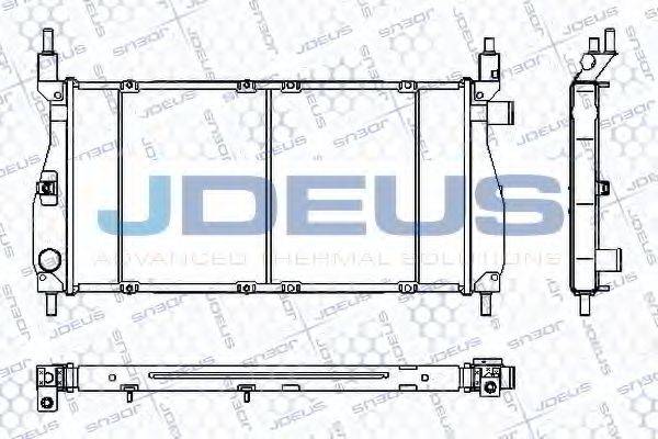 JDEUS RA0020340 Радіатор, охолодження двигуна