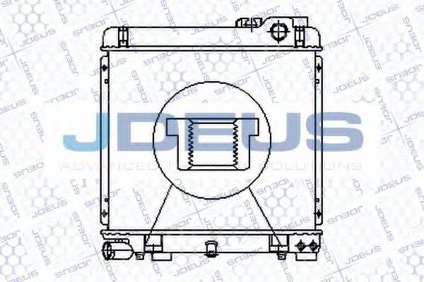 JDEUS RA0050410 Радіатор, охолодження двигуна