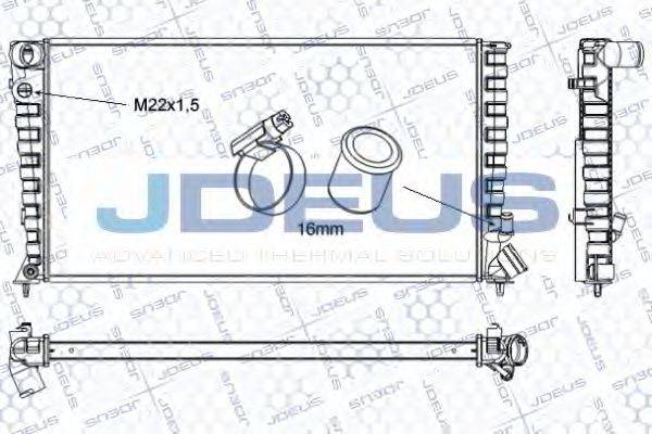 JDEUS RA0070120 Радіатор, охолодження двигуна