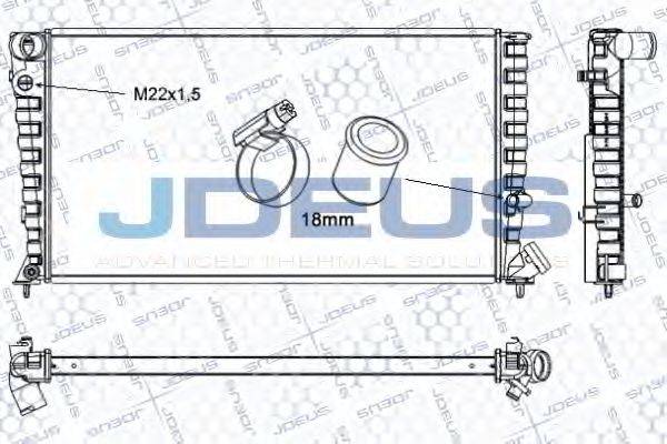 JDEUS RA0070130 Радіатор, охолодження двигуна